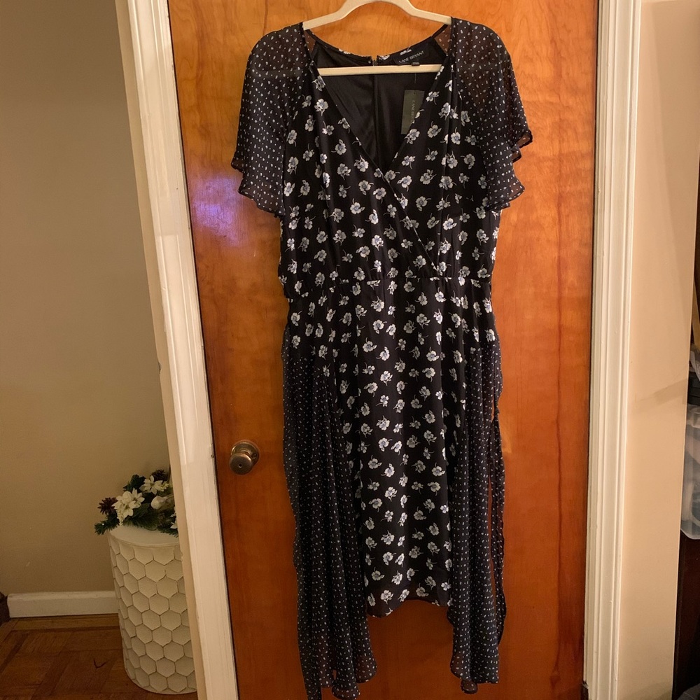 Lane Bryant floral block dress